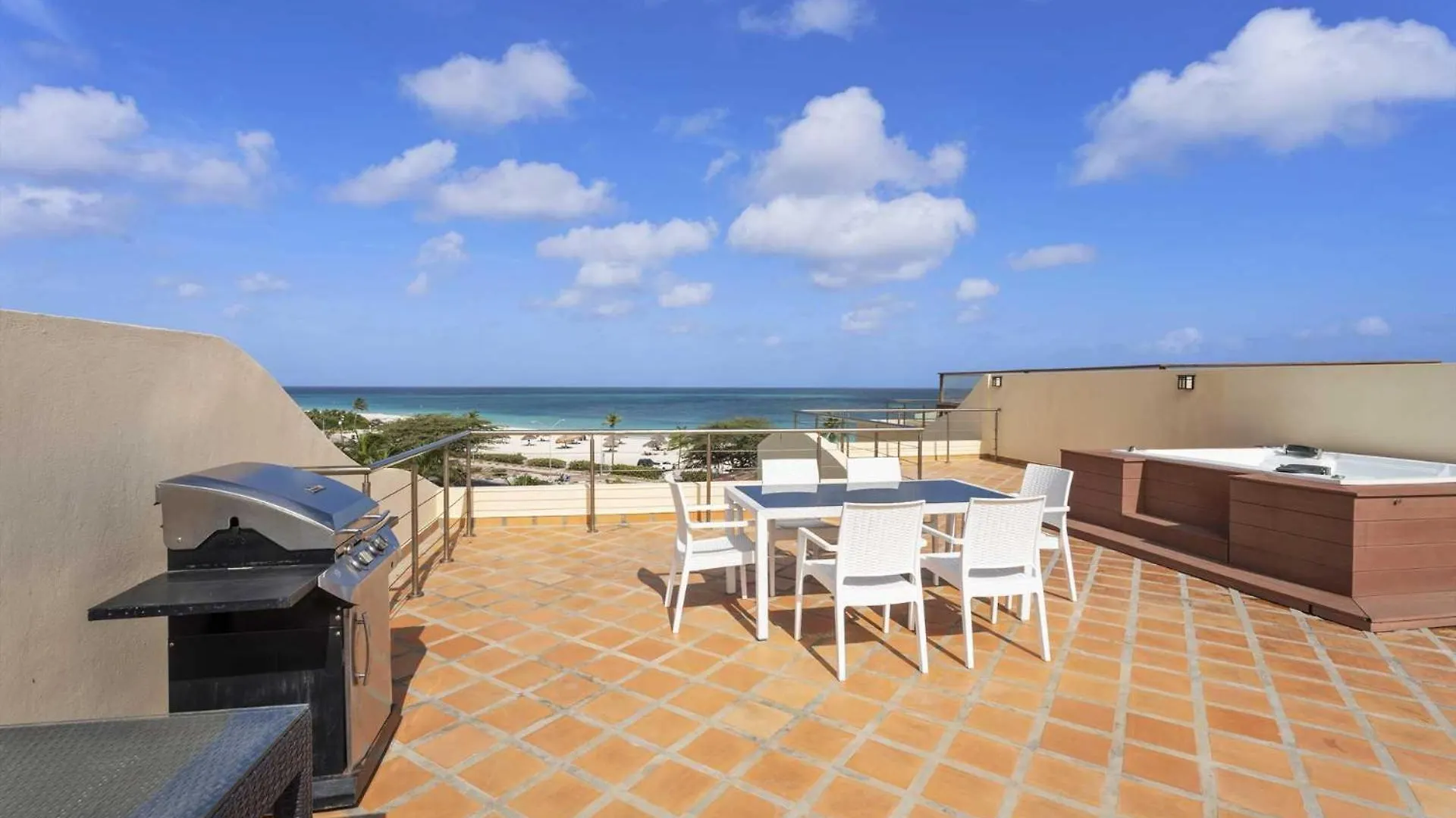 Ferienhaus Beachfront - Royal Penthouse 3Br Condo - Bc352 Palm Beach Aruba